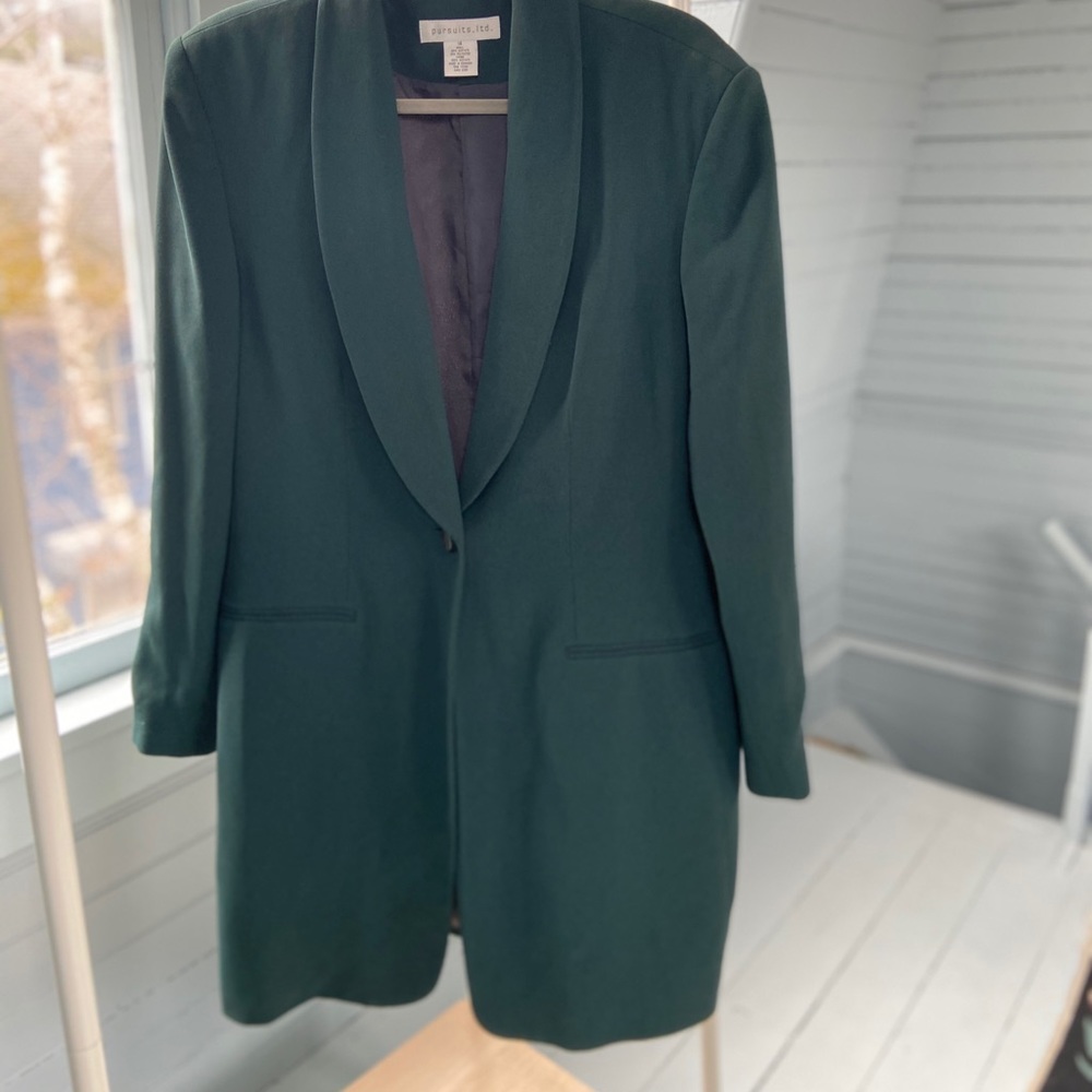 Extra Long Emerald Blazer - image 3